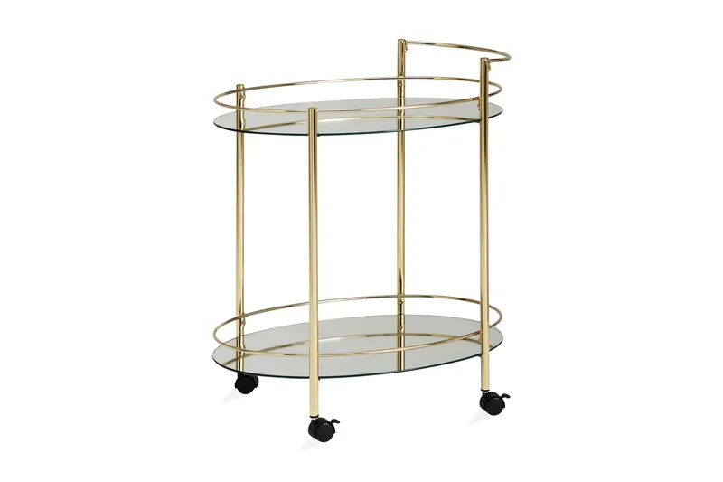 Drinkvagn & Rullbord Wohnling Guld