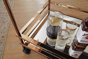 Drinkvogn Hailstock 65x45 cm - Gull - Møbler - Bord - Serveringsvogn & serveringsbord - Trillebord & Serveringsbord
