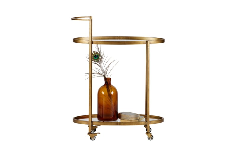 Rullevogn Hoffmans 67 cm - Antikk Messing - Møbler - Bord - Serveringsvogn & serveringsbord - Trillebord & Serveringsbord