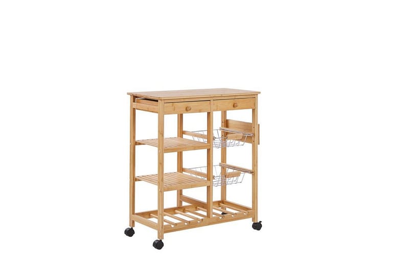 Serveringsbord lysttre MORINO - Tre/natur - Møbler - Bord - Serveringsvogn & serveringsbord - Trillebord & Serveringsbord