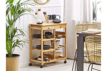 Serveringsbord lysttre MORINO - Tre/natur - Møbler - Bord - Serveringsvogn & serveringsbord - Trillebord & Serveringsbord