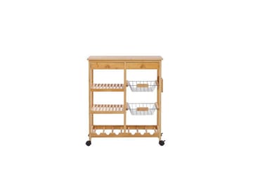 Serveringsbord lysttre MORINO - Tre/natur - Møbler - Bord - Serveringsvogn & serveringsbord - Trillebord & Serveringsbord