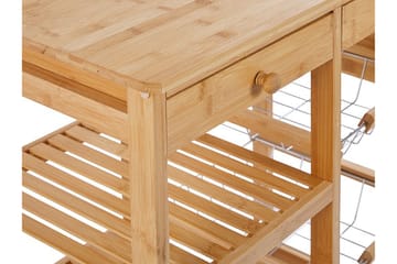 Serveringsbord lysttre MORINO - Tre/natur - Møbler - Bord - Serveringsvogn & serveringsbord - Trillebord & Serveringsbord