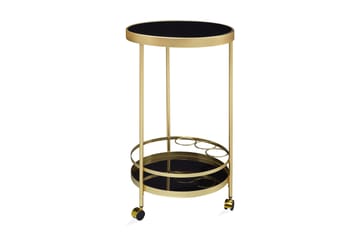 Thruston Drinkvogn 45x45 cm - Gull - Møbler - Bord - Serveringsvogn & serveringsbord - Trillebord & Serveringsbord
