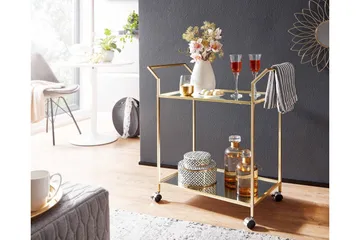 Tultered Serveringsvogn - Gull - Møbler - Bord - Serveringsvogn & serveringsbord - Trillebord & Serveringsbord
