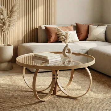 Setira Sofabord 100 cm - Eik - Møbler - Bord - Sofabord & salongbord