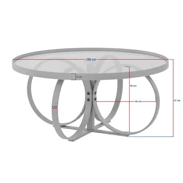 Setira Sofabord 100 cm - Valnøtt - Møbler - Bord - Sofabord & salongbord