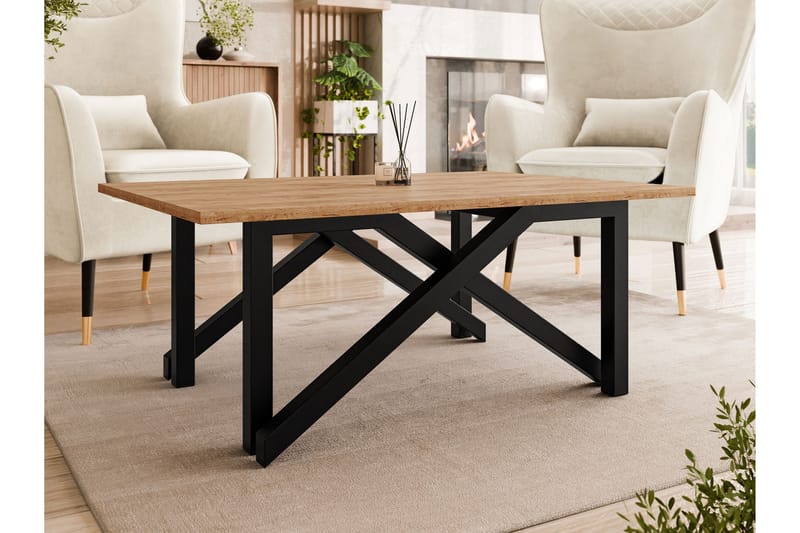 Seyloren Sofabord 100 cm - Brun/Svart - Møbler - Bord - Sofabord & salongbord