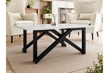 Seyloren Sofabord 100 cm - Hvit/Svart - Møbler - Bord - Sofabord & salongbord