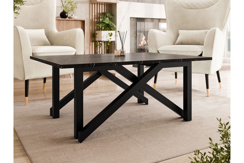 Seyloren Sofabord 100 cm - Svart - Møbler - Bord - Sofabord & salongbord