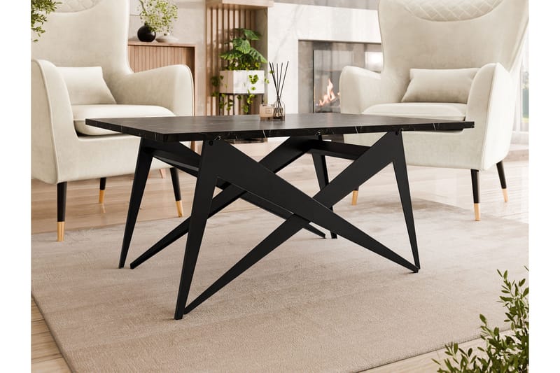 Seyloren Sofabord 90 cm - Svart - Møbler - Bord - Sofabord & salongbord