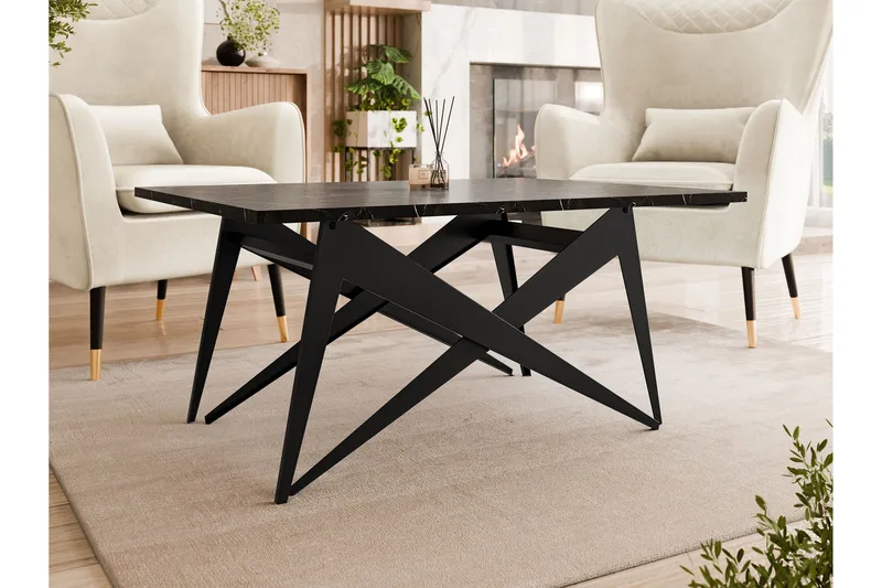Seyloren Sofabord 90 cm - Svart - Møbler - Bord - Sofabord & salongbord