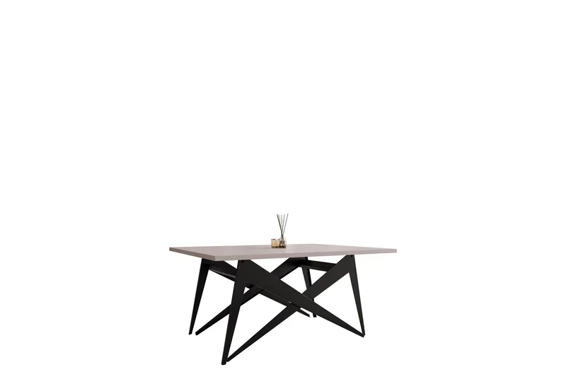 Seyloren Sofabord 90 cm, Svart/Beige