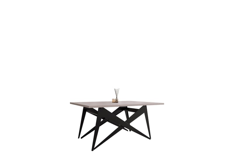 Seyloren Sofabord 90 cm, Svart/Beige