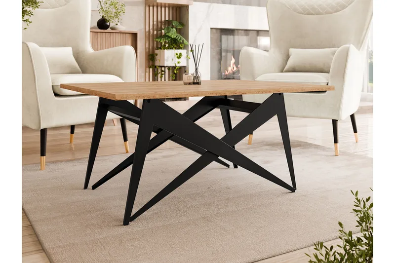 Seyloren Sofabord 90 cm - Svart/Brun - Møbler - Bord - Sofabord & salongbord