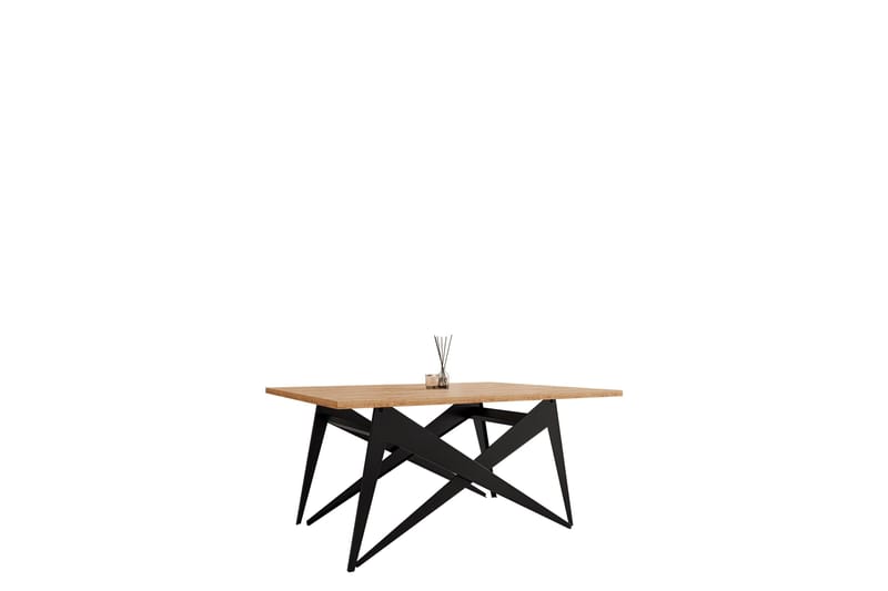 Seyloren Sofabord 90 cm, Svart/Brun