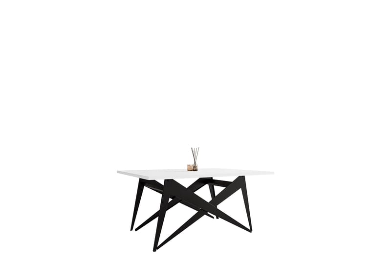 Seyloren Sofabord 90 cm, Svart/Hvit