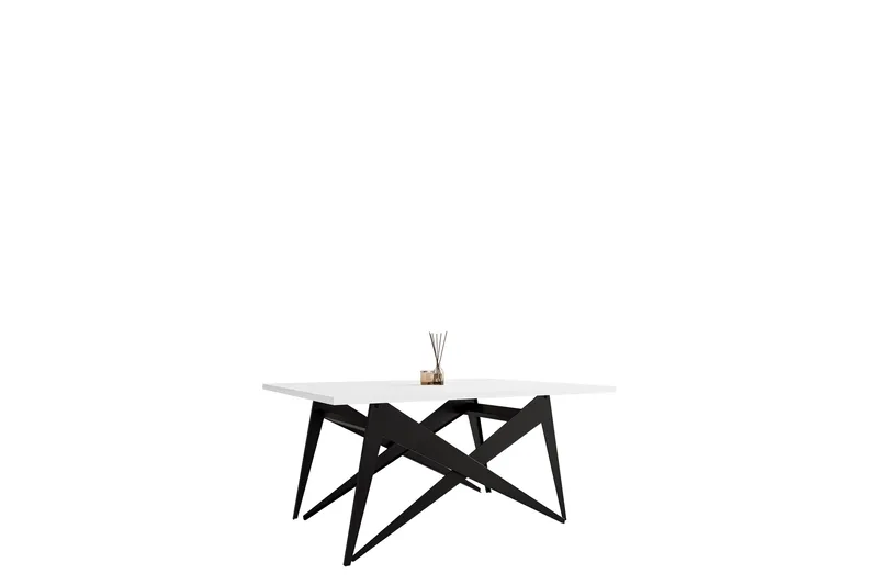 Seyloren Sofabord 90 cm, Svart/Hvit