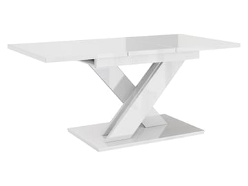 Shea Förlängningsbart Spisebord 140-180 cm Rektangulær - Hvit - Møbler - Bord - Spisebord & kjøkkenbord