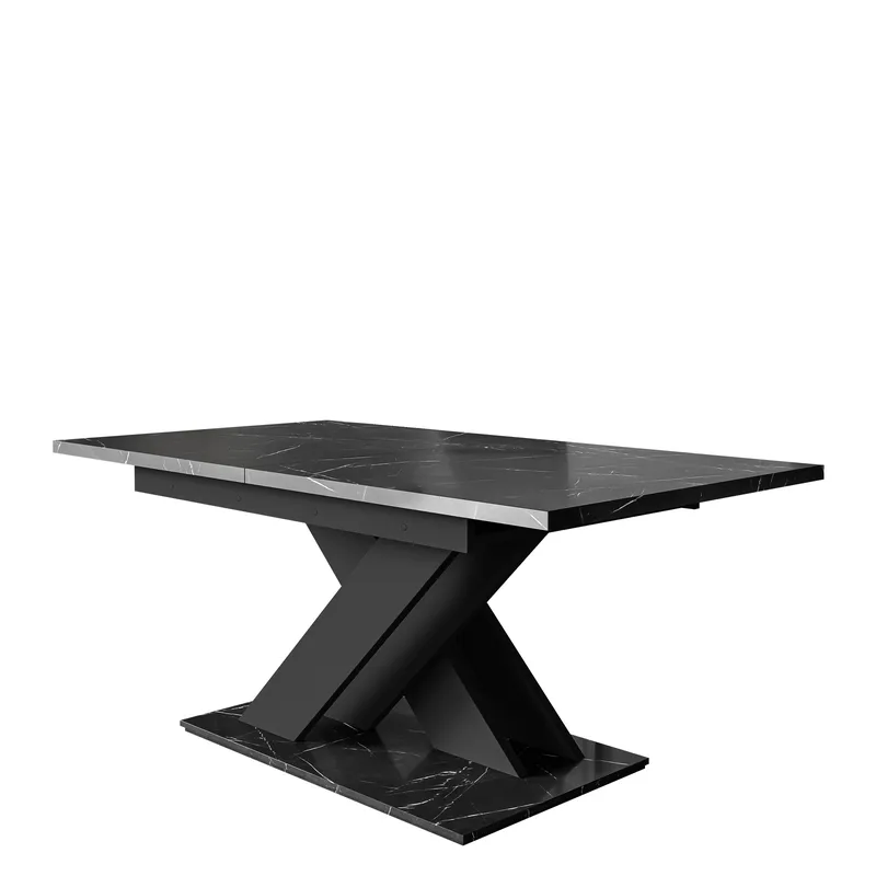 Shea Förlängningsbart Spisebord 140-180 cm Rektangulær - Svart - Møbler - Bord - Spisebord & kjøkkenbord