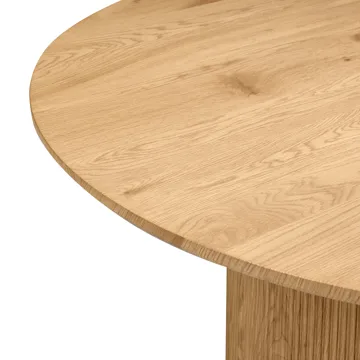 Sheho Rundt Spisebord 120 cm i Tre med Eikeutseende - Brun - Møbler - Bord - Spisebord & kjøkkenbord