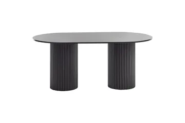 Sheridan Ovalt Spisebord 180 cm i Tre - Svart - Møbler - Bord - Spisebord & kjøkkenbord
