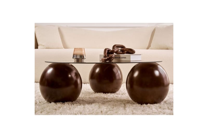 Sibas Sofabord 85 cm - Brun - Møbler - Bord - Sofabord & salongbord