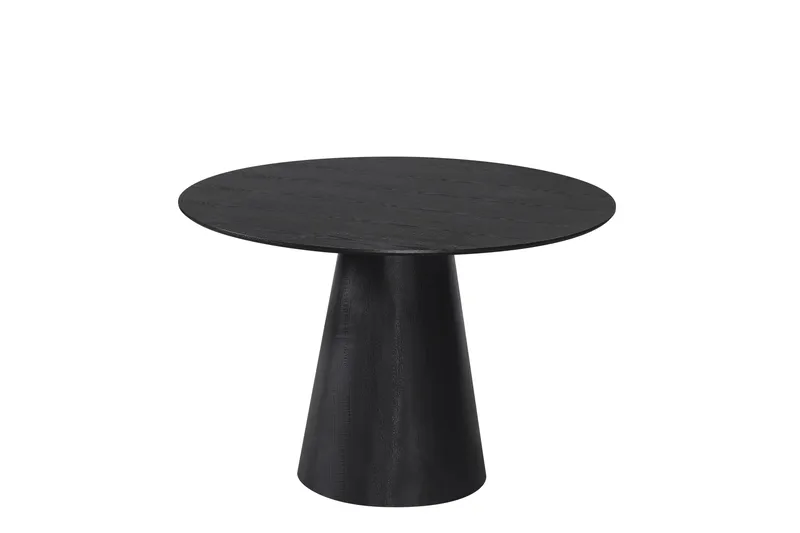 Siena Lite Spisebord Rundt 110 cm Finer, Svart