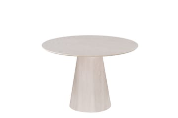 Siena Matbord Runt 110cm Whitewash - Møbler - Bord - Spisebord & kjøkkenbord