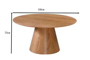 Siena Matbord Runt 150cm Ek - Møbler - Bord - Spisebord & kjøkkenbord