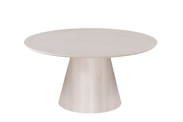 Siena Matbord Runt 150cm Whitewash - Møbler - Bord - Spisebord & kjøkkenbord