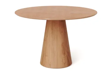 Siena Rundt Spisebord 110 cm i Tre med Eikeutseende - Natur - Møbler - Bord - Spisebord & kjøkkenbord
