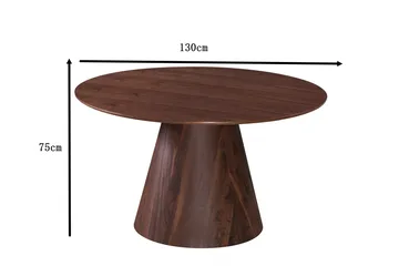 Siena rundt spisebord 130 cm finer - Valnøtt - Møbler - Bord - Spisebord & kjøkkenbord