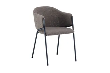 Siena spisegruppe, rund 150 cm, med 6 Filip spisestoler - Røkt eik - Møbler - Bord - Spisegruppe
