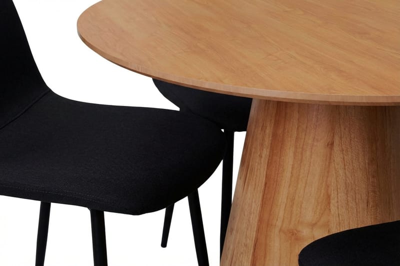 Siena spisegruppe rund 110 cm eik med 4 Nibe spisestoler - Eik - Møbler - Bord - Spisegruppe