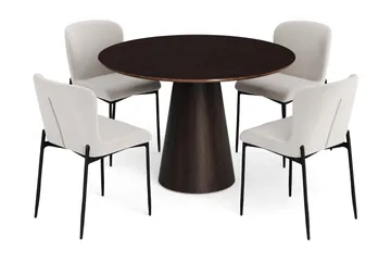 110 cm - Røkt eik/Hvit
