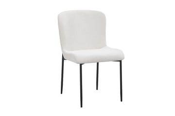 Siena Spisegruppe Rund 110 cm Røkt Eik med 4 Elsie Spisestoler - Røkt Eik/Hvit - Møbler - Bord - Spisegruppe