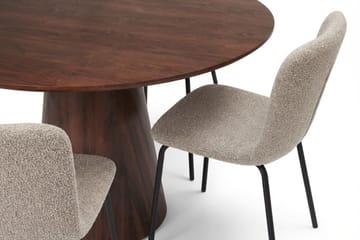 Siena spisegruppe rund 110 cm røkt eik med 4 Katy spisestoler - Røkt eik - Møbler - Bord - Spisegruppe