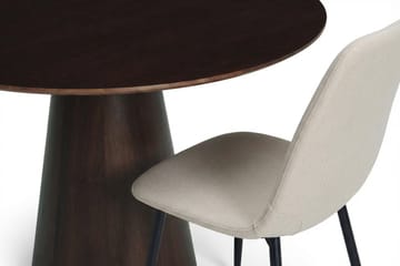 Siena spisegruppe rund 110 cm røkt eik med 4 Nibe spisestoler - Røkt eik - Møbler - Bord - Spisegruppe