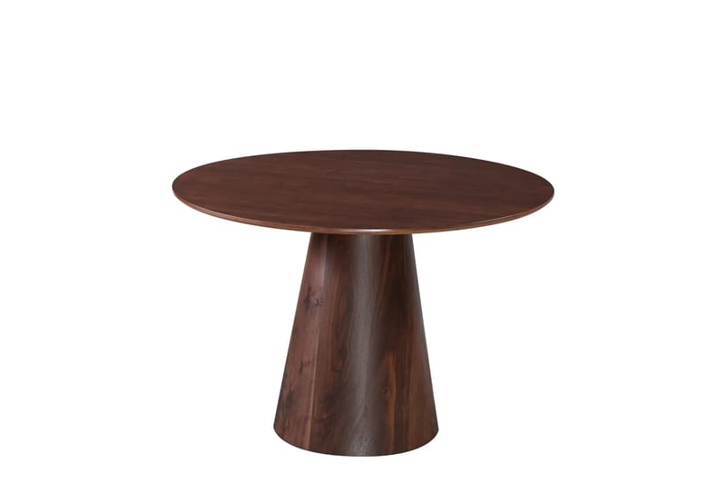 Siena spisegruppe rund 110 cm valnøtt med 4 Elsie spisestoler - Valnøtt/Lysegrå - Møbler - Bord - Spisegruppe