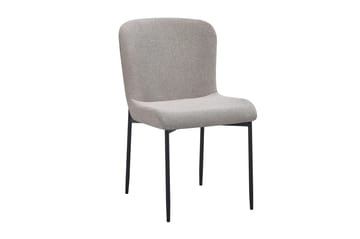 Siena spisegruppe rund 110 cm valnøtt med 4 Elsie spisestoler - Valnøtt/Lysegrå - Møbler - Bord - Spisegruppe