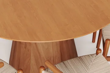 Siena spisegruppe rund 130 cm eik med 6 Dastoori spisestoler - Eik - Møbler - Bord - Spisegruppe