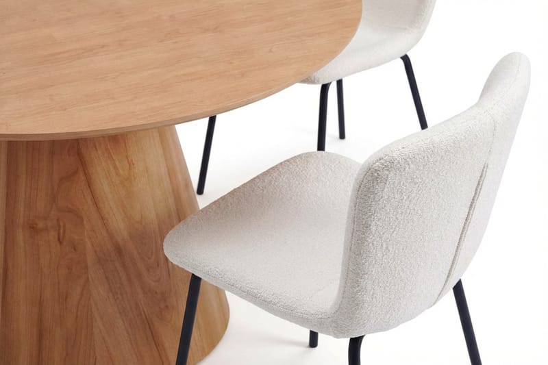 Siena spisegruppe rund 130 cm eik med 6 Katy spisestoler - Eik - Møbler - Bord - Spisegruppe