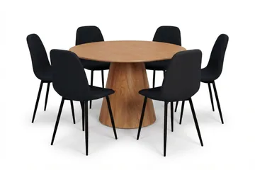 Black/metal legs black - Eik