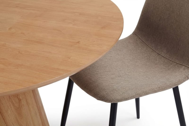 Siena spisegruppe rund 130 cm eik med 6 Nibe spisestoler - Eik - Møbler - Bord - Spisegruppe