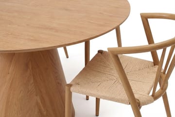 Siena spisegruppe rund 130 cm eik med 6 Winston spisestoler - Eik - Møbler - Bord - Spisegruppe