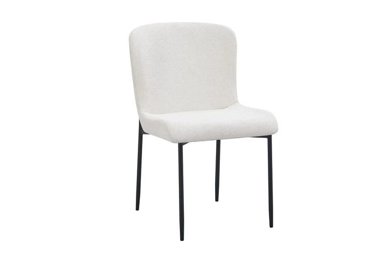 Siena spisegruppe rund 130 cm røkt eik med 6 Elsie spisestoler - Røkt eik/Hvit - Møbler - Bord - Spisegruppe