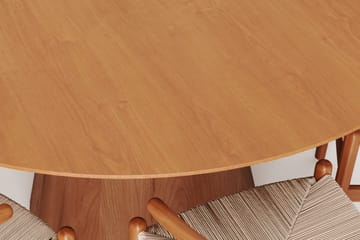 Siena Spisegruppe rund 150 cm Eik med 6 Dastoori spisestoler - Eik - Møbler - Bord - Spisegruppe
