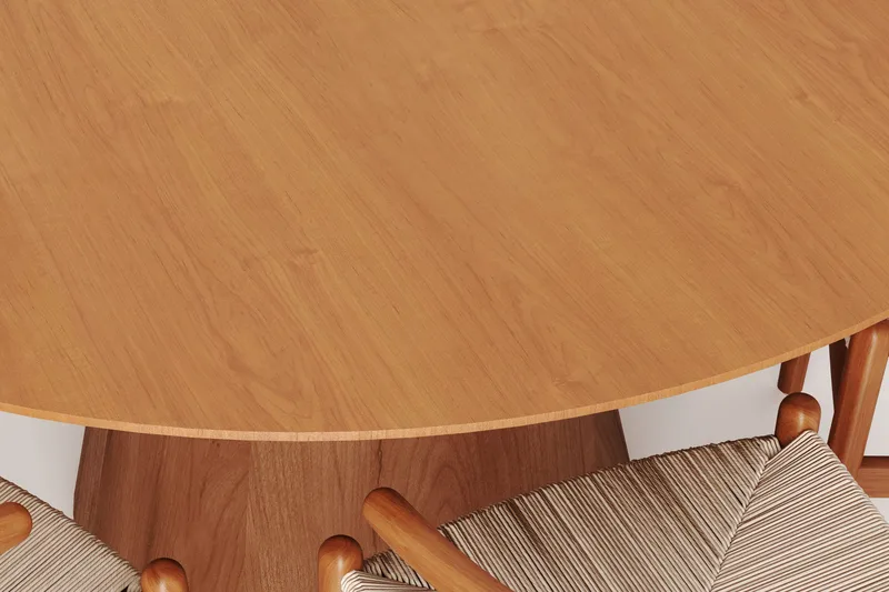 Siena Spisegruppe rund 150 cm Eik med 6 Dastoori spisestoler - Eik - Møbler - Bord - Spisegruppe