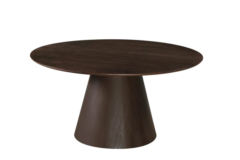 Siena spisegruppe rund 150 cm røkt eik med 6 Elsie spisestoler - Røkt eik/Beige - Møbler - Bord - Spisegruppe